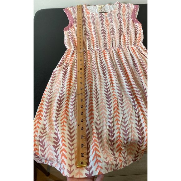 Matilda Jane Medium Fortune Teller Dress Pockets Mauve Pink Orange Happy & Free - Picture 2 of 9